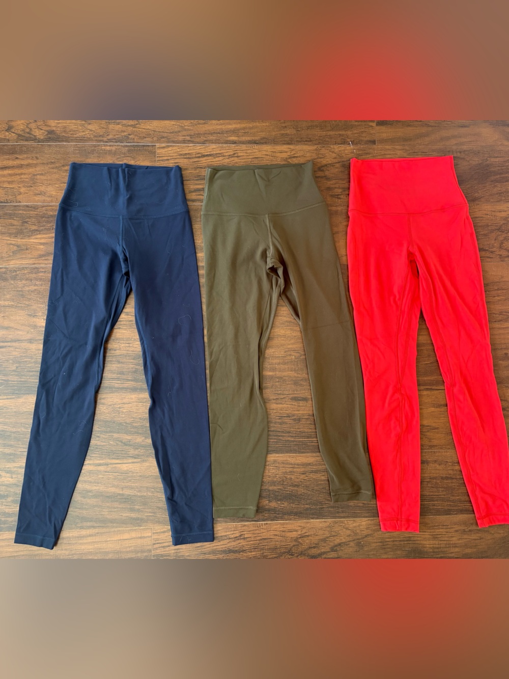 3 pairs of Lululemon leggings size 4